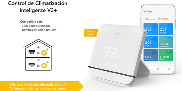 Chollo Mando inteligente universal Tadoº V3+ con base para aire acondicionado por solo 64,99€ con envío gratis (-43%)