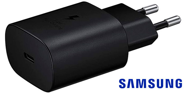 Chollazo Cargador Samsung EP-TA800NBEGEU de 25 W USB-C por sólo 8,88€ (-65%)