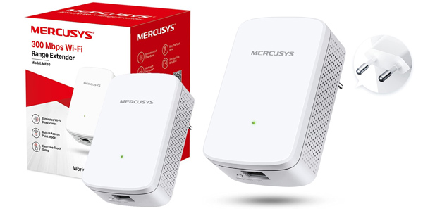 Chollo Repetidor WiFi Mercusys ME10 por sólo 10,99€ (-27%)