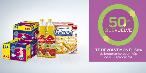 50% que vuelve en Carrefour con productos que hoy te costarán la mitad