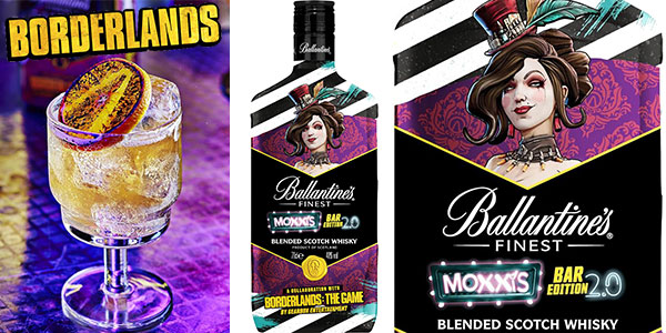 Chollo Whisky Ballantine’s Borderlands Moxxi’s Bar Edition 2.0 de 700 ml por sólo 12,79€ (-25%)