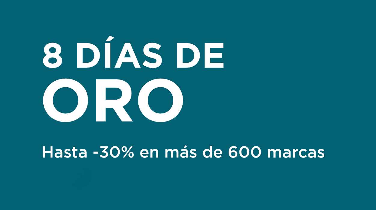 8 días de Oro en El Corte Inglés con 30% de descuento en moda, hogar, deportes y mucho más