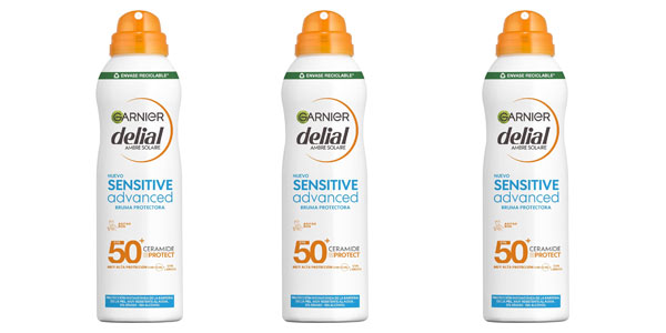 Chollo Pack 3×2 Bruma solar Garnier Delial Sensitive Advanced IP50+ de 150 ml por sólo 22,02€ ¡7,34€ cada una!