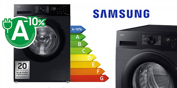 Chollo Lavadora Samsung WW90CGC04DAB de 9 kg por solo 381,65€ con envío gratis (-15%)