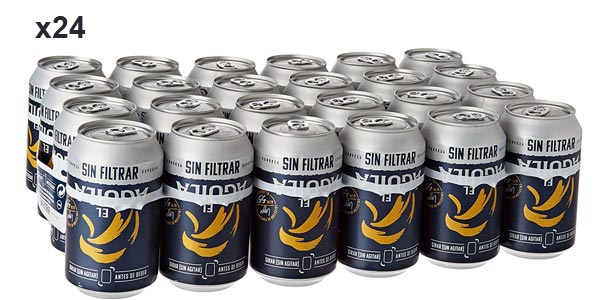 Chollo Pack x24 latas El Aguila Cerveza Especial sin filtrar de 33 cl por sólo 15,99€ (-30%) ¡0,67€ por lata!