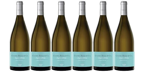 Chollo Pack x6 Botellas de vino blanco Cuatro Rayas #Co. ecológico por sólo 30,24€ con cupón descuento (50% de descuento)