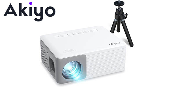 Chollo Proyector Akiyo O1 WiFi con 6.500 lúmenes por sólo 53,60€ con envío gratis (-33%)