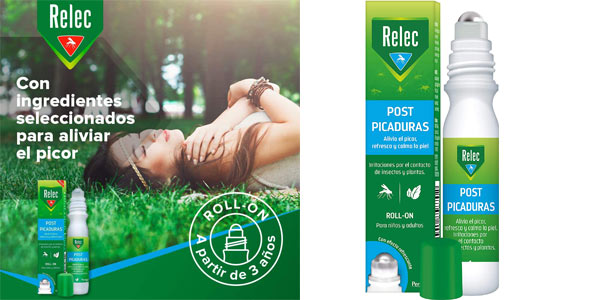 Chollo Roll On Post-Picaduras Relec de 15 ml que alivia el picor por sólo 4,99€ (-37%)