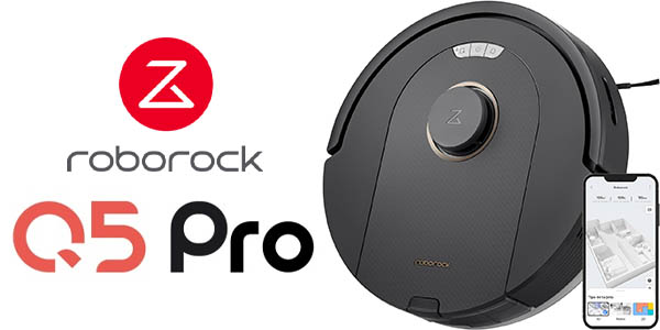 Chollo Robot aspirador Roborock Q5 Pro con función fregado por sólo 259€ y envío gratis con cupón descuento (-26%)