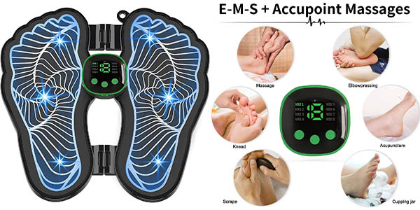 Chollo Masajeador de pies eléctrico EMS LEMENG por sólo 14,66€ con cupón descuento (-65%)