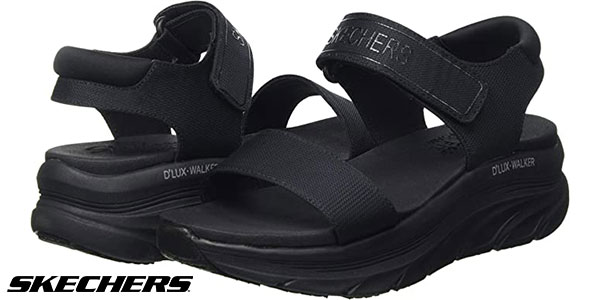 Chollo Sandalias Skechers D’lux Walker New Block para mujer por sólo 44,50€ con envío gratis (-41%)