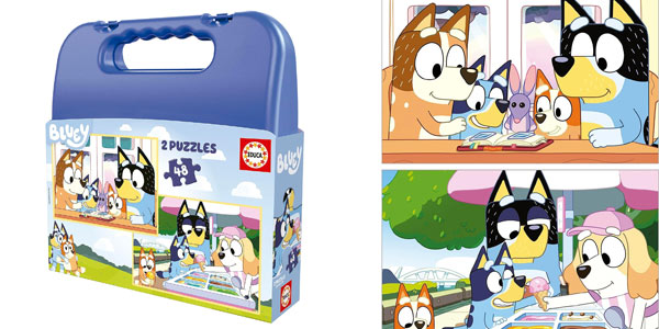 Chollo Set de 2 puzles Bluey Educa de 48 piezas por sólo 6,89€ (40% de descuento)