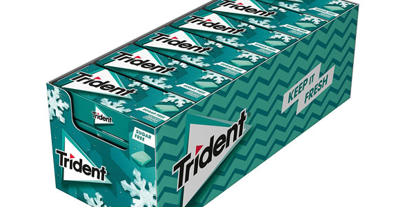 Chollo Pack x24 Paquetes de chicles sin azúcar Trident Extreme Menthol 120 chicles por sólo 8,70€ (-15%) ¡Sólo 0,36€ el paquete!