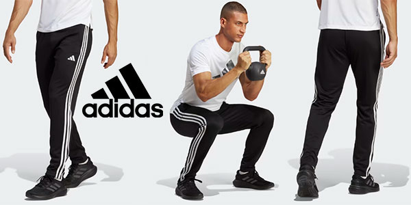 Chollo Pantalones de entrenamiento Adidas Essentials 3 Stripes para hombre por sólo 22,99€ (-54%)