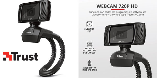 Chollazo Cámara web Trust Trino HD por sólo 5,69€ (Buenas valoraciones)