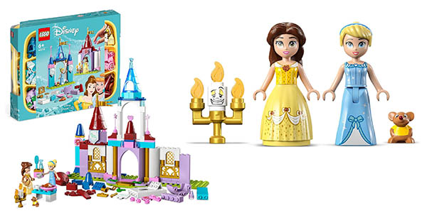 Chollo LEGO Disney Princess Castillos Creativos Bella y Cenicienta por solo 22,99€ (-34%)