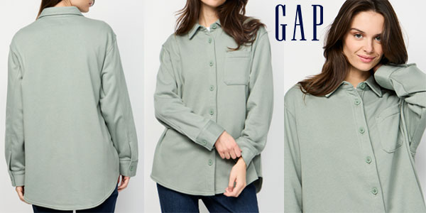 Chollo Camisa GAP Jacket para mujer por sólo 9,50€ (-86%)