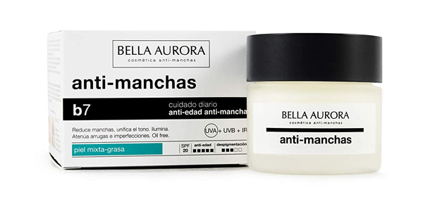 Chollo Crema facial anti-manchas y antiedad Bella Aurora B7 SPF 20 de 50 ml por sólo 19,45€ (-19%)