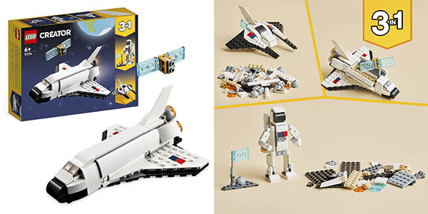 Chollazo Lanzadera espacial LEGO 31134 Creator 3 en 1 por sólo 7,49€ (25% de descuento)