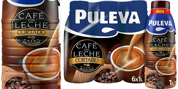 Chollo Pack x6 Puleva Café con Leche Cortado de 1 litro por sólo 10,50€ (-20%)