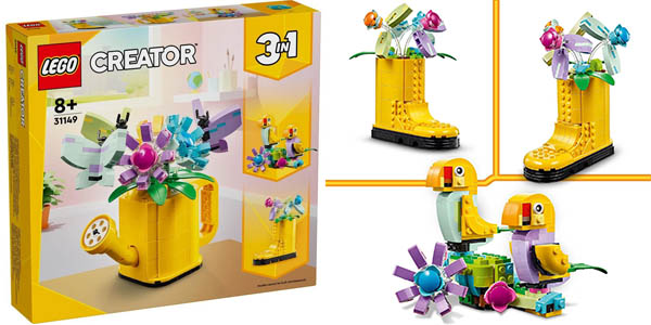 Chollo Set LEGO Creator 3 en 1 Flores en regadera por sólo 19,99€ (33% de descuento)