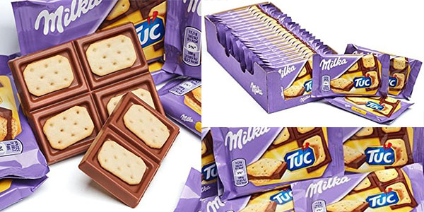 Chollo Flash: Pack x20 Mini tabletas de chocolate Milka Tuc por sólo 10,27€ (-32%)