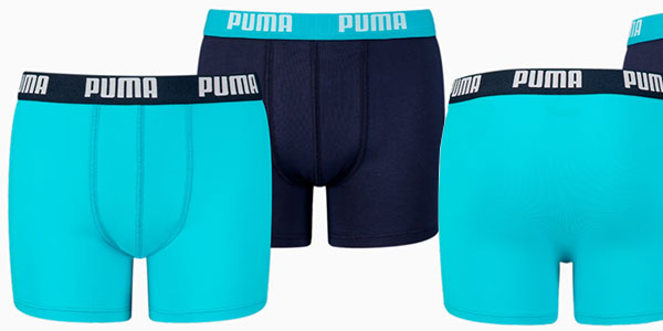 Chollo Pack de 2 bóxers Puma Basic para niño por sólo 6,85€ (-51%)