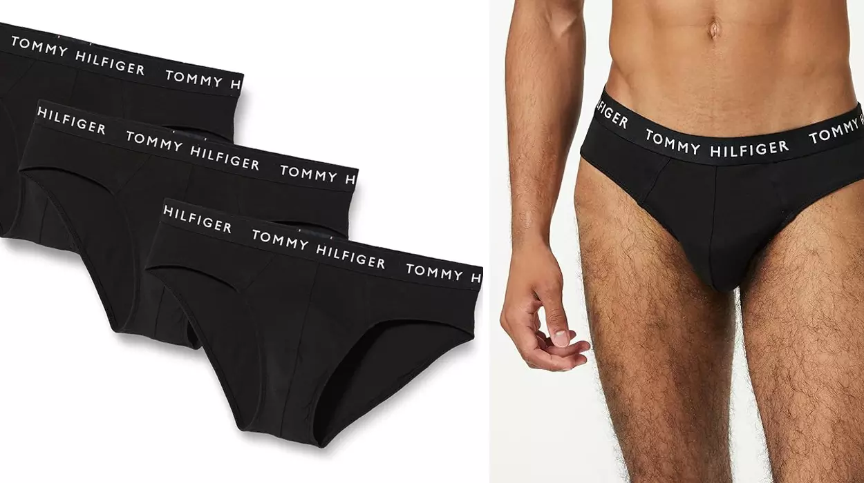 Chollo Pack x3 Slips Tommy Hilfiger Brief con Stretch por sólo 23,84€ con cupón (-45%)