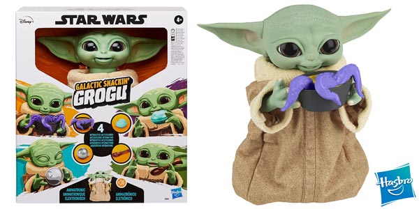 Chollazo Baby Yoda Star Wars Galactic Snackin’ Grogu con 4 accesorios interactivos por sólo 33,12€ con envío gratis