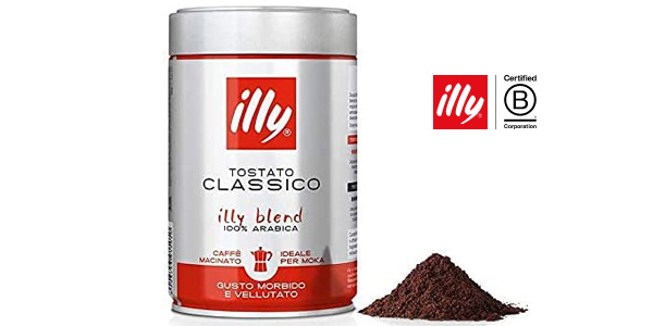 Chollo Café molido illy Tueste Clásico Moka 100% Arábica en lata de 250 g por sólo 5,79€ (-37%)