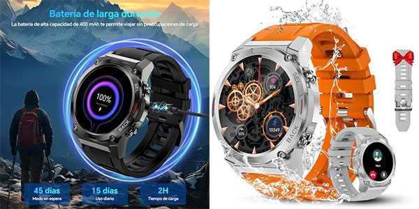 Chollo Smartwatch Oukitel BT50 con frecuencia cardíaca por sólo 29,99€ con envío gratis (-57%)