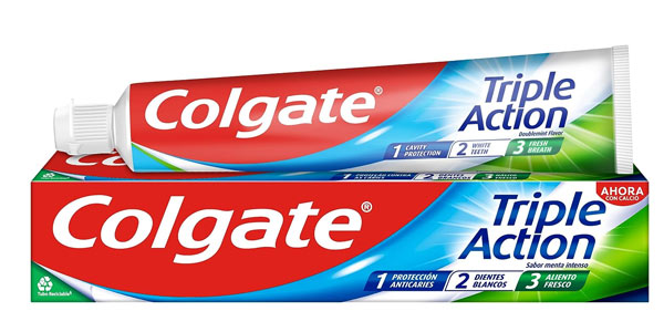 Chollo Pack x3 Colgate Triple Acción de 75 ml por sólo 2,90€ con oferta 3×2 ¡A 0,96€ la unidad!