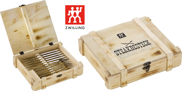 Chollo Juego 12 piezas de cubiertos Zwilling Steak de acero inoxidable por sólo 34,99€ con envío gratis (50% de descuento)