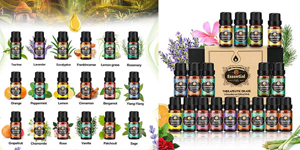 Chollo Set de 18 aceites esenciales Hemir por sólo 13,64€ con doble cupón descuento (-60%)