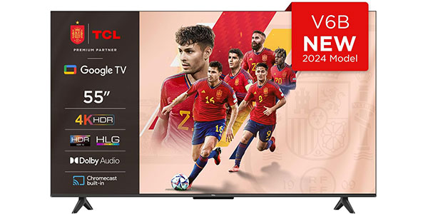 Chollo Flash: Smart TV TCL 55V6B 4K Ultra HD de 55″ por sólo 379€ con envío gratis (-24%)