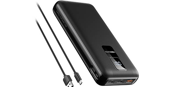 Chollo Powerbank VEEKTOMX de 30.000 mAh con 3x USB y USB-C por sólo 19,99€ con cupón descuento (-35%)