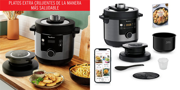 Chollo Olla eléctrica robot de cocina Moulinex Turbo Cuisine & fry CE7788 por sólo 199€ con envío gratis (29% de descuento)