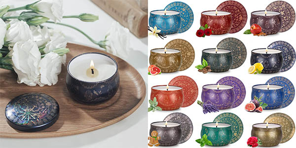 Chollo Set de 12 velas Twinkle Star perfumadas y decorativas por sólo 14,98€ ¡Valoraciones top!