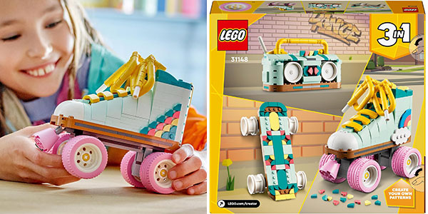 Chollo Flash: Set LEGO Creator 3 en 1 Patín Retro por sólo 23,99€ (-20%)