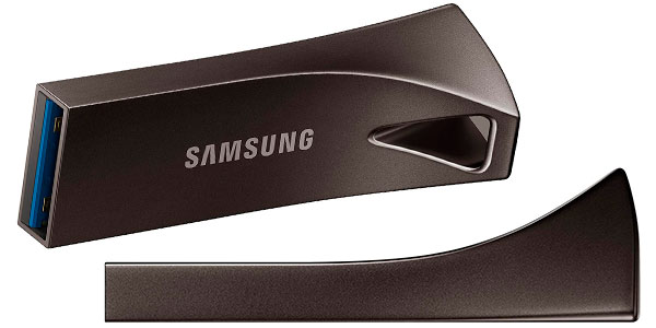 Chollo Pendrive Samsung Bar Plus ultrarrápido USB 3.1 de 256 GB por sólo 19,90€ (-54%)