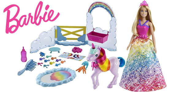 Chollo Barbie Dreamtopia con unicornio y accesorios por sólo 15,40€ (-69%)