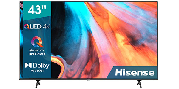 Chollo Smart TV Hisense 43E78HQ QLED 4K UHD de 43″ por sólo 269€ con envío gratis