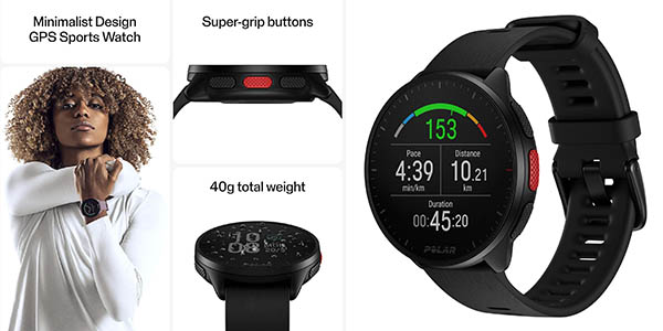 Chollo Smartwatch Polar Pacer con GPS por solo 122€ con envío gratis (49% de descuento)