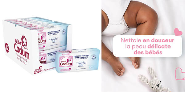 Chollo Pack x912 Toallitas térmicas Cadum Bébé para pieles sensibles por solo 18,52€ (Valoraciones estupendas)