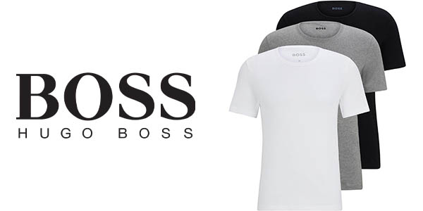 Chollo Pack x3 Camisetas Boss para hombre por sólo 26,95€ (40% de descuento)