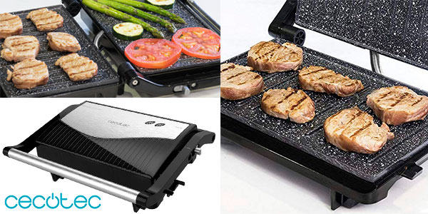 Chollo Parrilla eléctrica Cecotec Rock’nGrill 750 Full Open de 750 W por sólo 22,90€ (-21%)