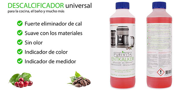 Tu cafetera estará siempre a punto con este descalcificador Purivita con nota top y precio de chollo