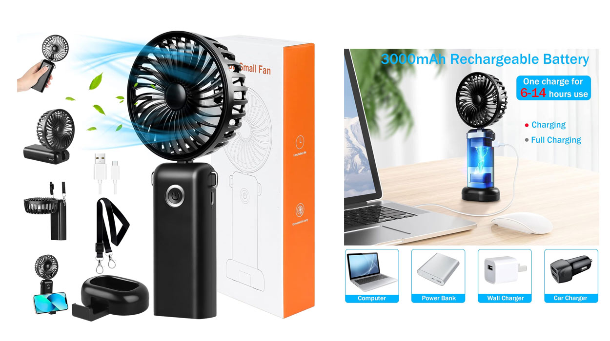 Tu compañero ideal para el verano es este TOP ventas: un mini ventilador inalámbrico a un precio muy fresco