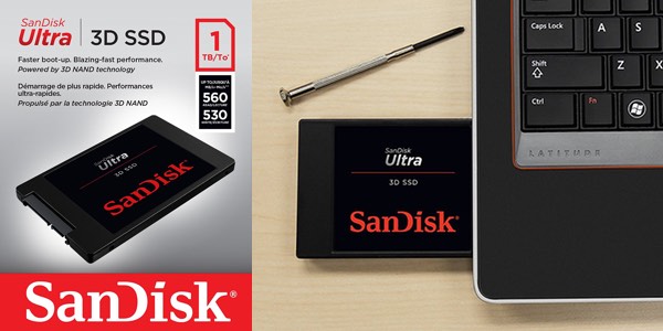 Chollazo Disco SanDisk Ultra SSD 3D de 2TB por sólo 150,95€ con envío gratis (-18%)