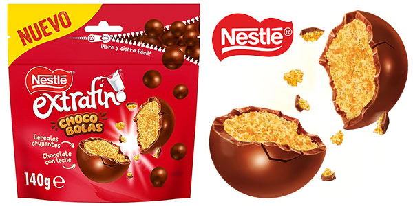 Chollo Pack de 10 bolsas de Bolas de Chocolate con Leche Nestlé Extrafino de 140 g por sólo 15,76€ (-39%) ¡1,57€ cada una!